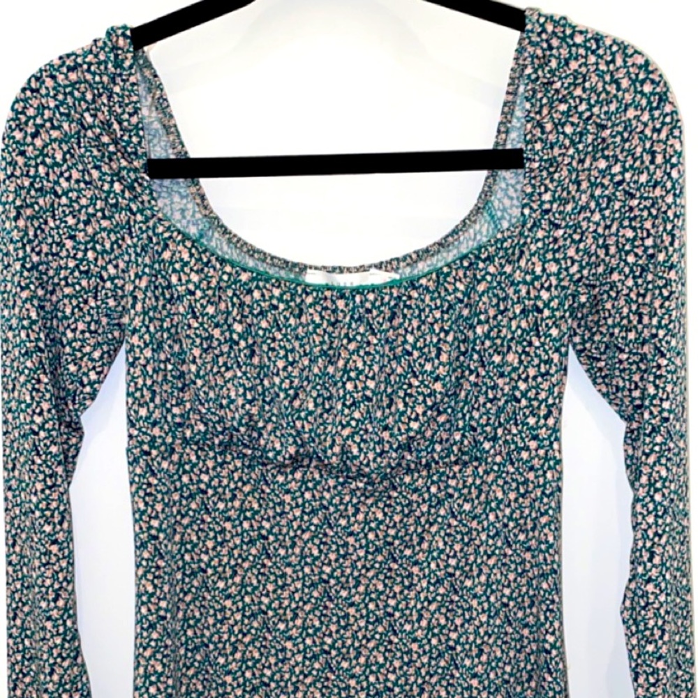 NWT Lush Floral Long Sleeve Midi Dress - Picture 5 of 5